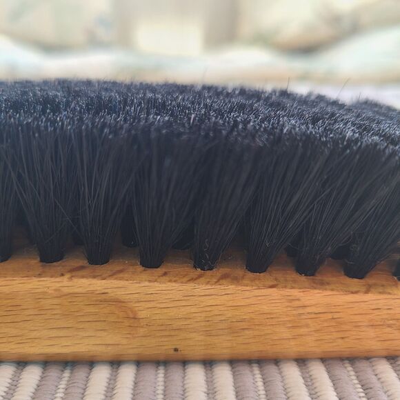 Vintage Genuine Walther Saddleback Shoeshine Brush Switzerland Pure Horsehair - Picture 6 of 8